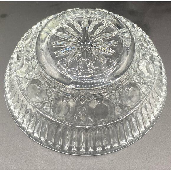 Vintage set of 5 Anchor Hocking Wexford Waffle Pattern Glass Fruit Bowls - Picture 3 of 4